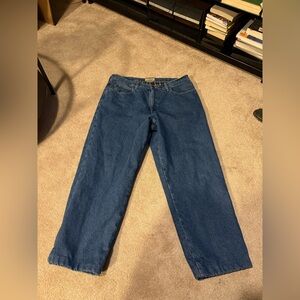 L.L. Bean Relaxed Fit Dark Blue Jeans Pajama Lined